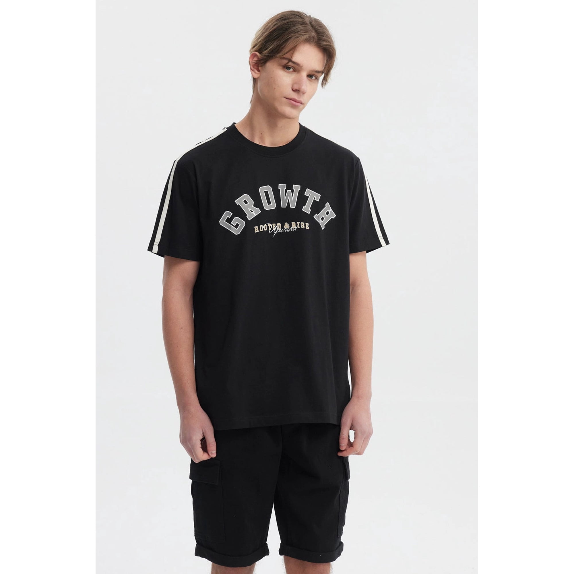 Fashionspark - Polera Hombre Slim Negro - Lll