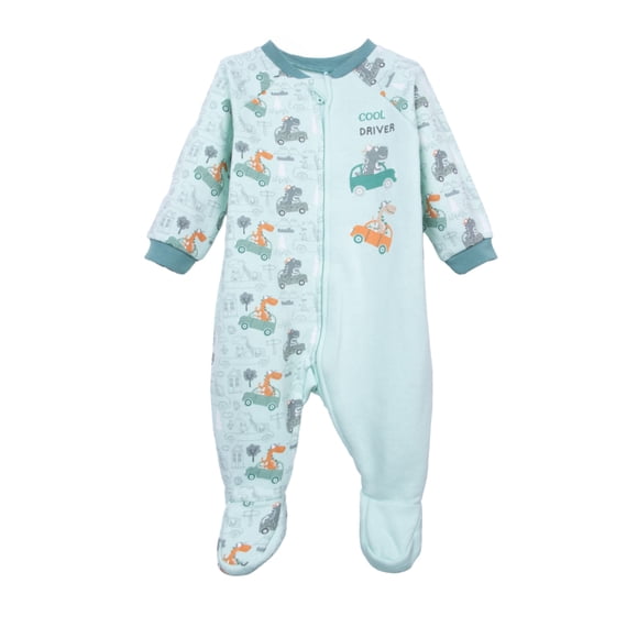Pijama Bebé Niño Enterito Dino Brilla en la Oscuridad Verde