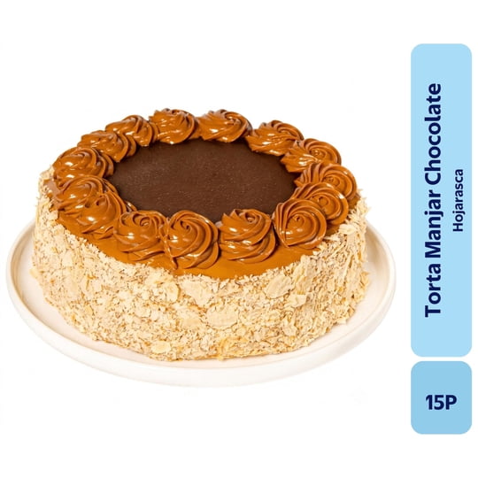 Torta Hoja Manjar Chocolate 15p 1 Un Quinta