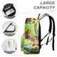 thumbnail image 4 of Pedro Conejo-theme Backpack, Campus style schoolbag Bookbag with Adjustable Shoulder Straps And Large Zip Compartment, Unisex Travel Bags.42x30x15cm, 4 of 6