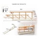 thumbnail image 3 of Baranda Seguridad Cama Bebe Plegable Plaza Super King 94x36 Marrón Liso, 3 of 5