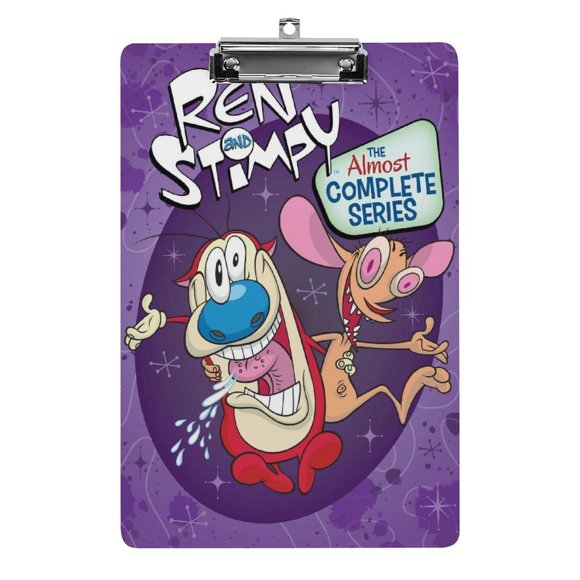 Ren y Stimpy Portapapeles de acrílico A4