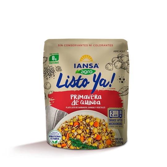 Primavera De Quinoa Plato Listo Ya 220 g Iansa Agro