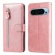 thumbnail image 1 of Funda con Cremallera para Google Pixel 9 5G, Carcasa Cartera de Cuero PU con Soporte y Tarjetero, 1 of 6