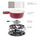 thumbnail image 3 of Set de fondue de queso Swissmar Lugano, hierro fundido, 2 litros, 9 piezas, rojo, 3 of 8