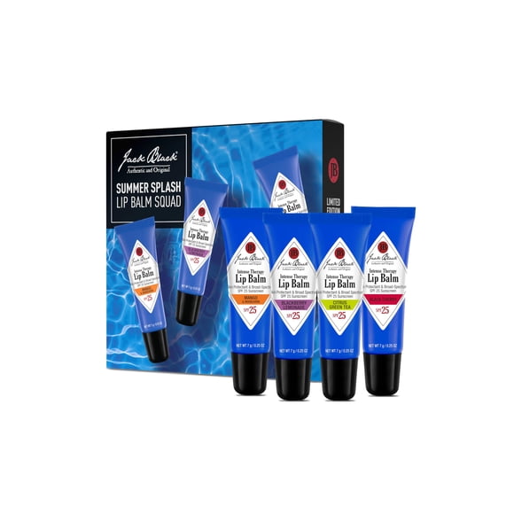 Bálsamo labial Jack Black 7 g x4 Summer Splash SPF 25