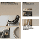 thumbnail image 4 of Silla De Comer Plegable Para Bebé Con Mesa Ajustable Ruedas Silla Comedor Beige, 4 of 5