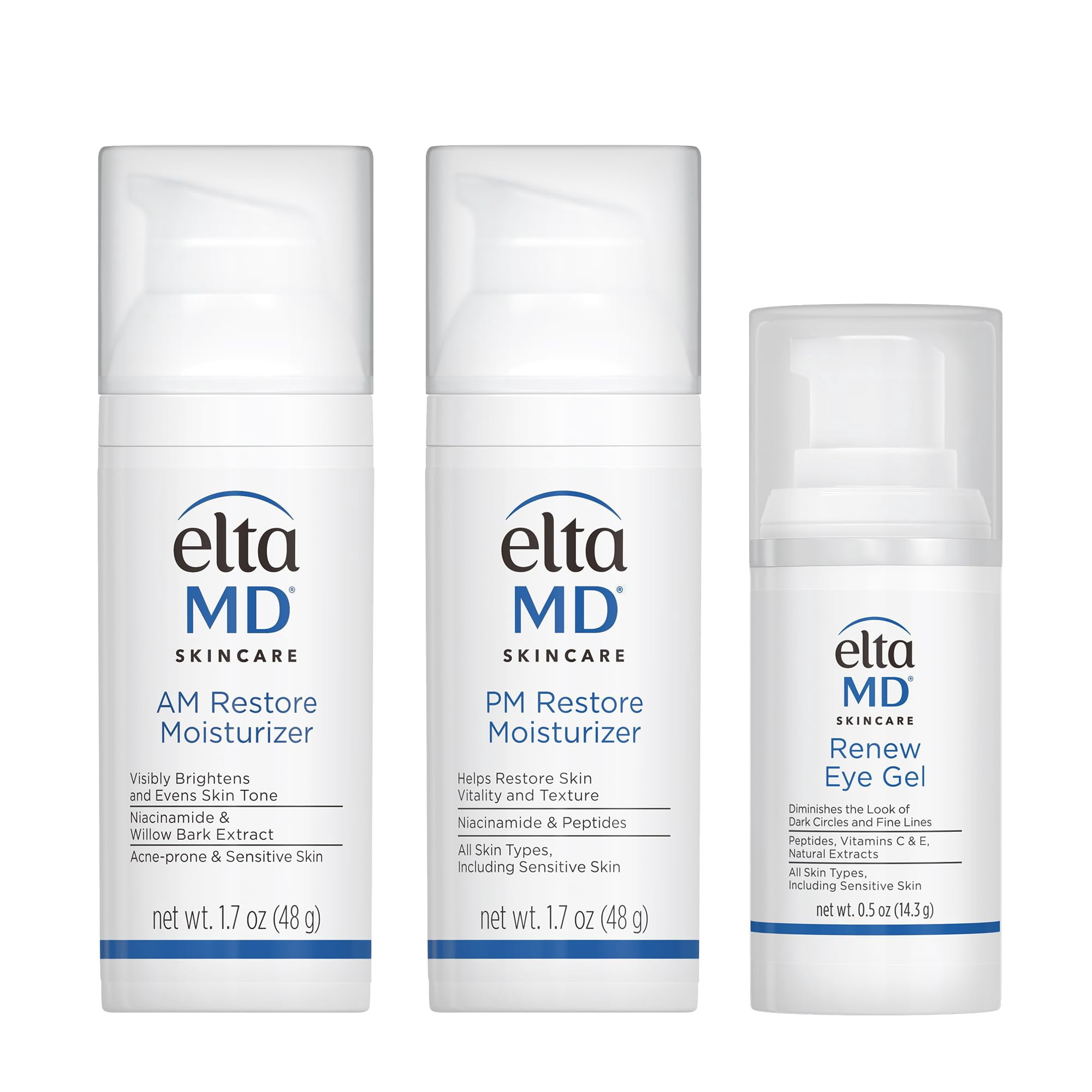 Kit De Cuidado De La Piel Eltamd Am Restore Pm Restore Hidratantes Faciales