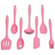 thumbnail image 1 of Espátula de Cocina Chef Craft 7 piezas Rosa sin BPA, resistente a 450 °F, 1 of 7
