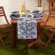 thumbnail image 3 of Camino de mesa DII Floral para exteriores, resistente al agua, 36 x 183 cm, azul, 3 of 7