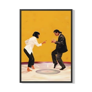 Creango - Cuadro Poster Enmarcado Pulp Fiction Decorativo