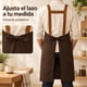 thumbnail image 5 of Delantal de Cocina Color Café con Bolsillo Frontal, 5 of 7