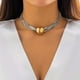 thumbnail image 4 of Gorgeous Big Ball Pendant Necklace - Twisted Chain Detail, 4 of 4