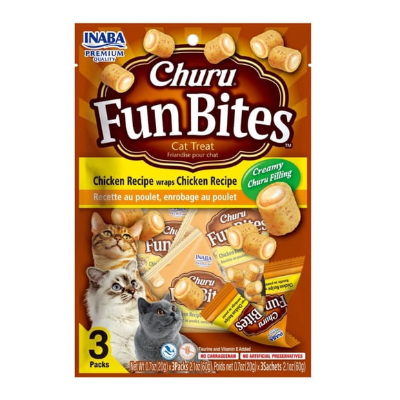 Churu Fun Bites Cat Pollo 20g x3 | Snack Cremoso Gato