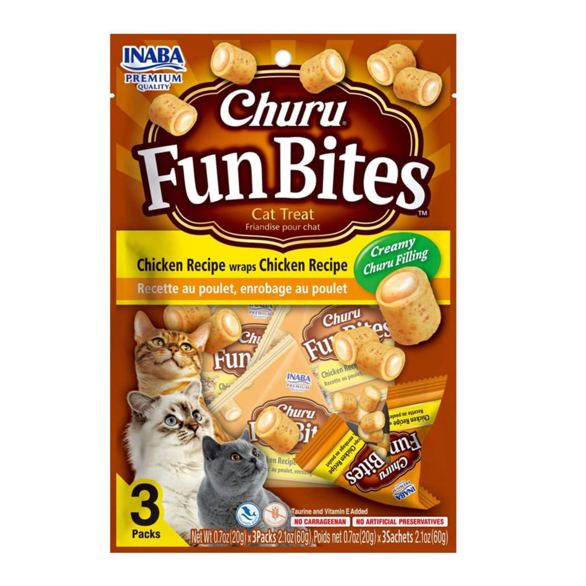 Churu Fun Bites Cat Pollo 20g x3 | Snack Cremoso Gato