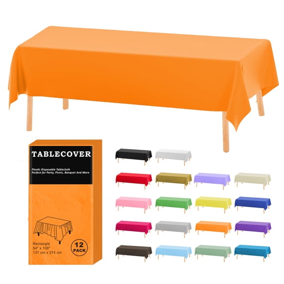 Mantel D&Z paquete de 12 Naranja 137 cm x 274 cm