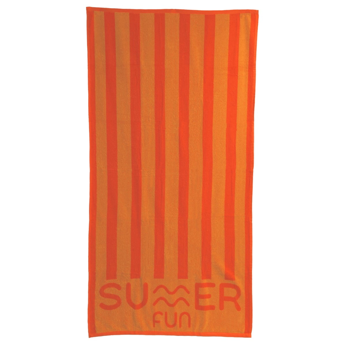 Toalla De Playa Stripes Summer Fun 90x180 Cm Naranja