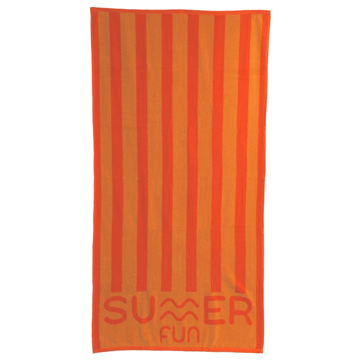 Toalla De Playa Stripes Summer Fun 90X180 Cm Naranja