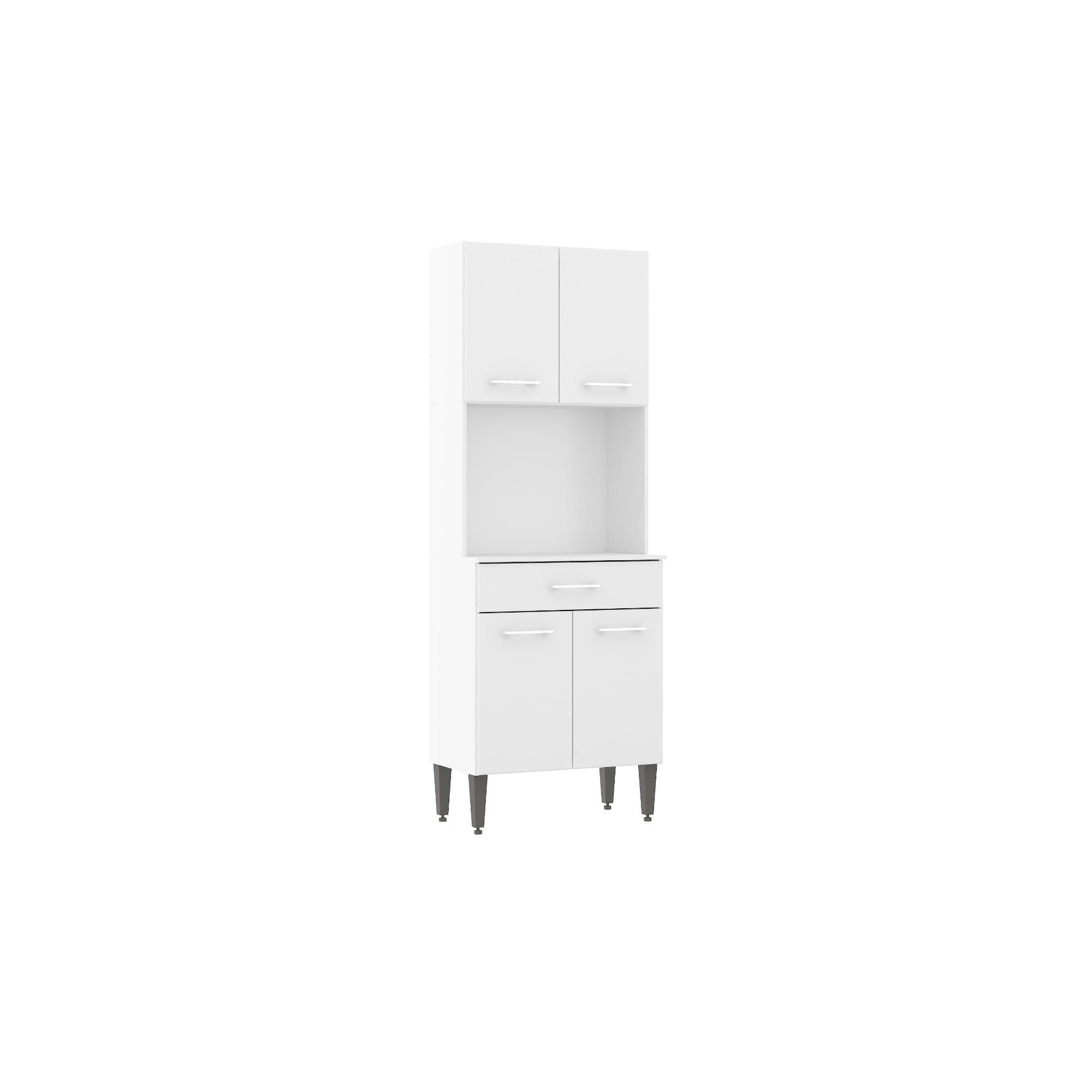 Kit Cocina Leia 4 Puertas 1 Cajon Mdf Blanco