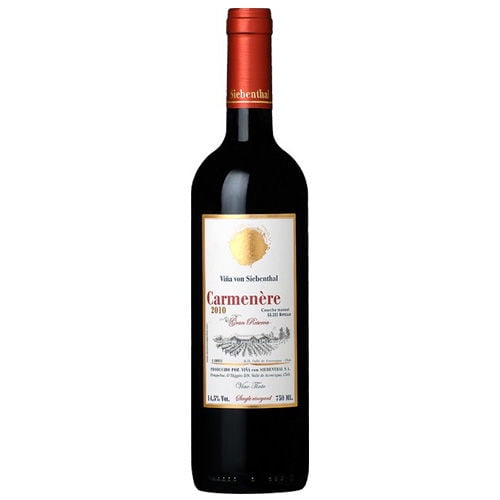 Vino Tinto Gran Reserva Carmenere Botella