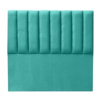 Espacio Hogar - Respaldo Tubular Vertical Super King Lino Turquesa