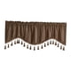 thumbnail image 5 of Cortina de ventana de bolsillo para barra, cortinas de ventana pequeña, cenefa, tratamientos de ventana pequeña transpirable, cortinas de nivel corto Café, 5 of 5
