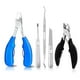 thumbnail image 1 of Cortaúñas para uñas gruesas, cortaúñas para uñas encarnadas, kit de pedicura de alta resistencia de 5 piezas para hombres y mujeres, 1 of 8