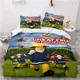 thumbnail image 1 of Cartoon Fireman Sam Toys Bedding Set Duvet Cover Bed Set Quilt Cover Pillowcase Comforter king Queen Boys Adult Bedding Set, 1 of 5