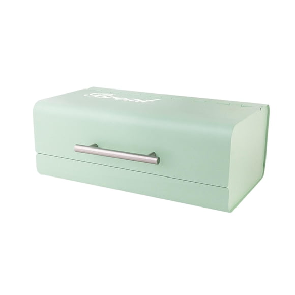 Panera De Hierro Panera Organizador Pan Keeper Para Mostrador Cocina Verde