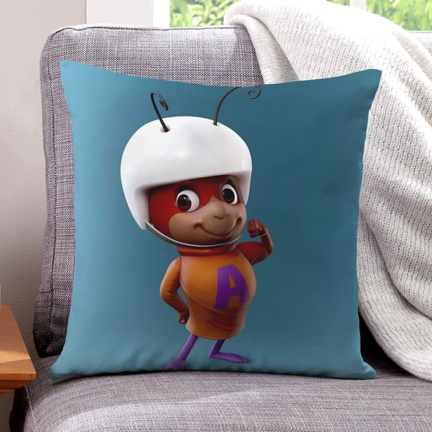 Hormiga Atómica Fundas de almohada de terciopelo con tema, regalos de funda de almohada, decoración para el hogar, cojín de lanzar, regalo de cumpleaños para fans y parejas. 45cm x 45cm.