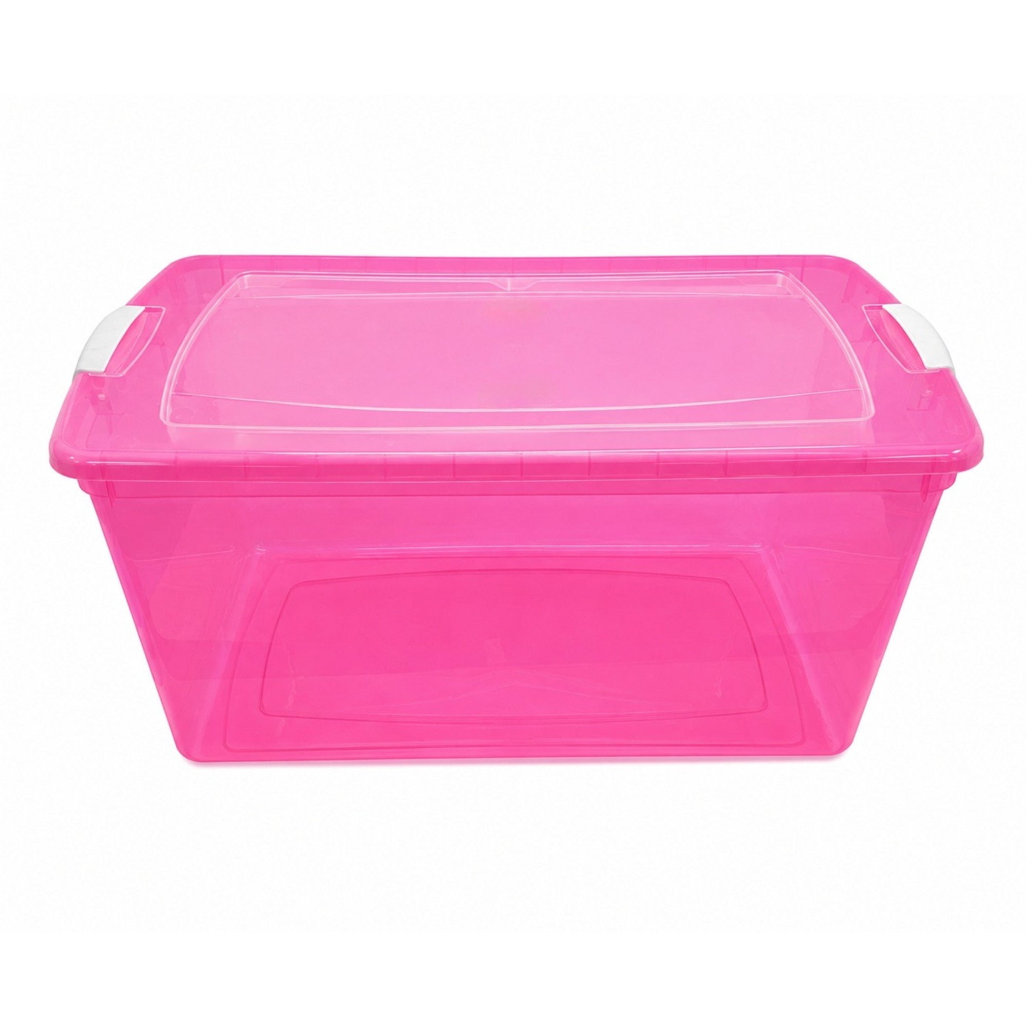 Caja organizadora 61 litros Plástico Rosada