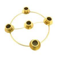 Magideal - Corona De Adviento Navideña, Anillo De Adviento, Portavelas, Adorno De Escritorio, Decoración Del Hogar, Candelabro De Metal Para Sala De Estar Y Dorm