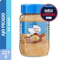 Ajo Picado En Agua Frasco 227 G Great Value