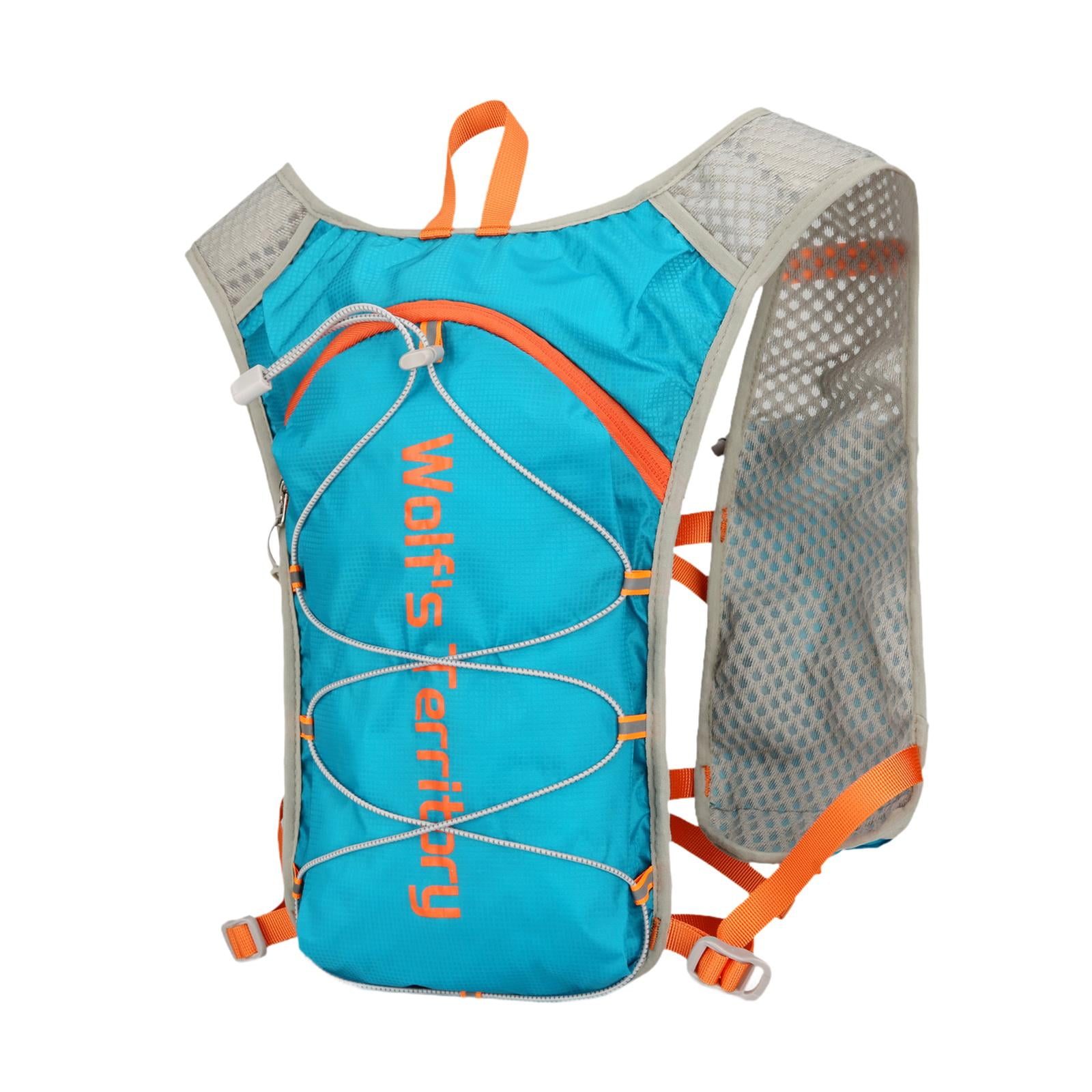 Magideal - Mochila De Hidratación En El Chaleco De Agua Corriendo El Chaleco De Hidratación De La Paquete De Agua Corriendo Con Hebilla Ajustable Para Montañir Azul