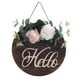 thumbnail image 5 of Flower Hello Welcome Sign Wreaths Garland Hanging Sign Para Pared Windows Rose, 5 of 5