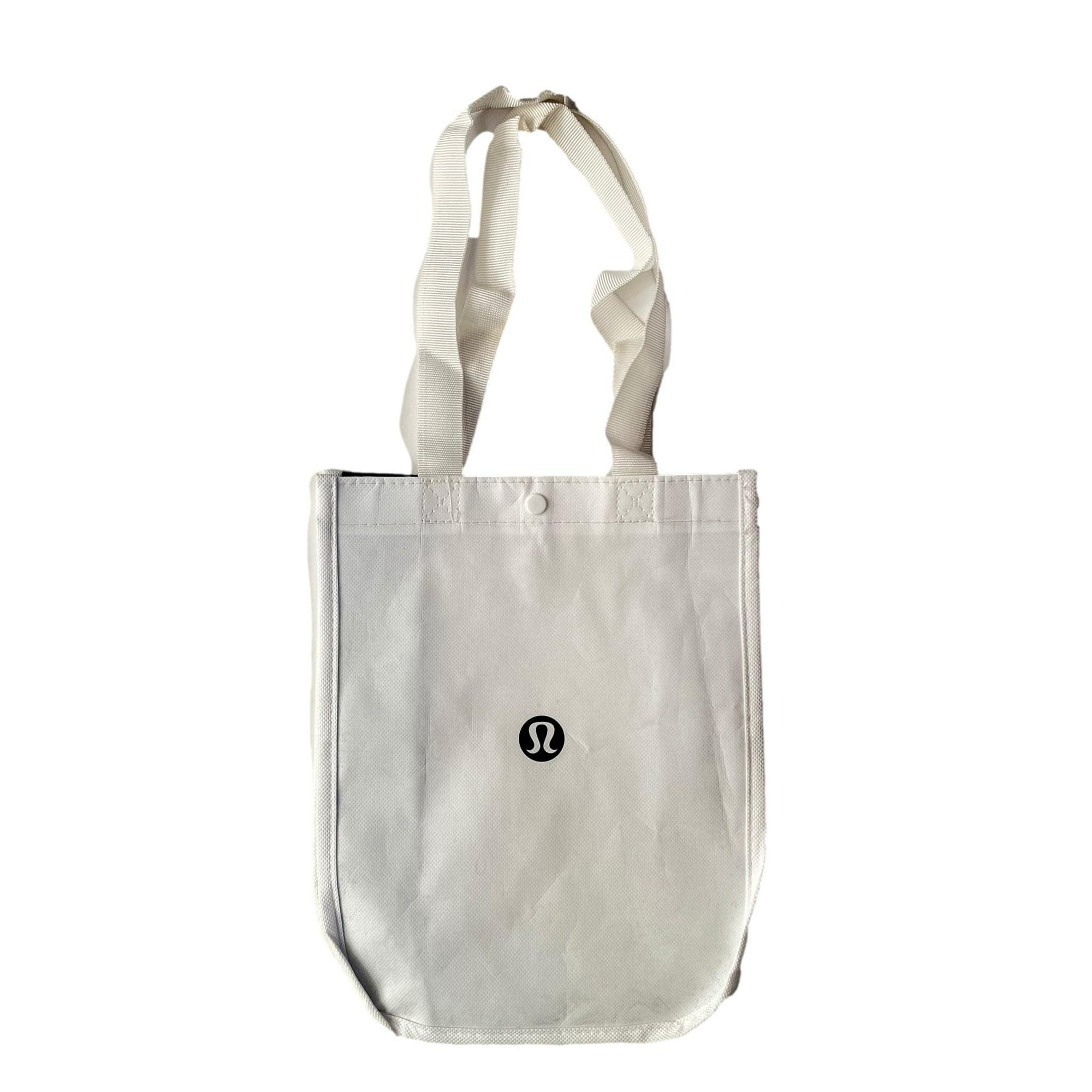 Bolsa De Mano Lululemon, Nueva, Blanca, Para Compras, Almuerzos, Gimnasio, Reutilizable