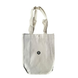 Bolsa De Mano Lululemon, Nueva, Blanca, Para Compras, Almuerzos, Gimnasio, Reutilizable