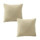 thumbnail image 1 of Funda de almohada cuadrada con cómodas rayas decorativas de grano de maíz y pana suave., 1 of 5
