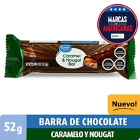 Barra De Chocolate Con Caramelo Y Nougat 52 G Great Value