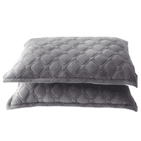 Genérico - Fundas De Almohadas Con Diseño Gamuza 50X75 Cm Color Gris