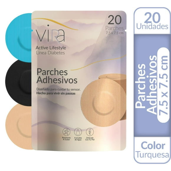 Parche Protector para Sensor FreeStyle Libre Guardian X 20 turquesa
