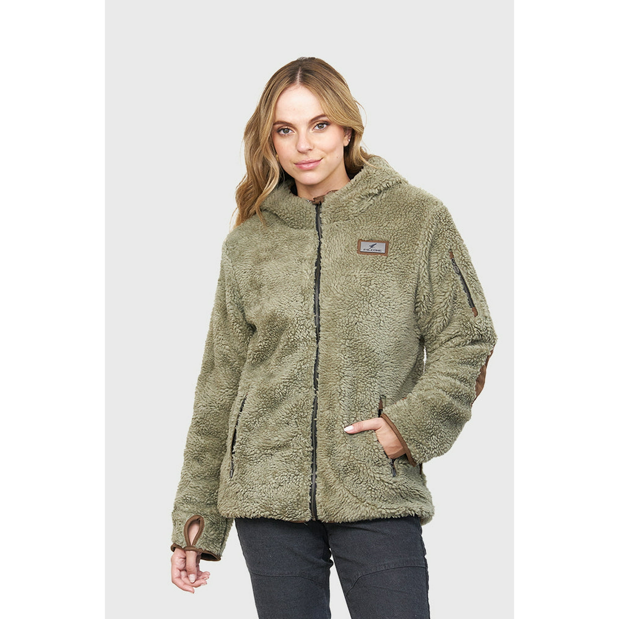 Chaqueta Chiporro Clásica Verde Oliva Mujer Falcone