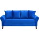 thumbnail image 2 of Living Lua Sofa 3 Cuerpos + 2 Poltronas Felpa Azul, 2 of 6
