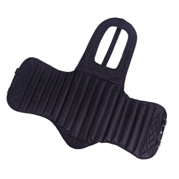 Unisex Karate Chest Guard Taekwondo Protector Muay Thai Rib Shield Armor Negro L