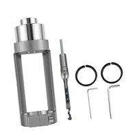 Magideal - Adaptador De Taladro Para Orificios Cuadrados, Longitud De Broca De 15 Cm, Herramienta Para Hacer Muebles, Accesorio De Embutir Para Taladro Eléctri Broca De 10 Mm