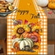 thumbnail image 5 of 1pc Thanksgiving Table Runner, Buffalo Plaid Pumpkin Dwarf Sunflower Kitchen Dining Decoration, Vintage Seasonal Fall Harvest Farmhouse Table Runner, Tea Table Cabinet Cover Cloth, Gift, Holiday Decor, 5 of 5