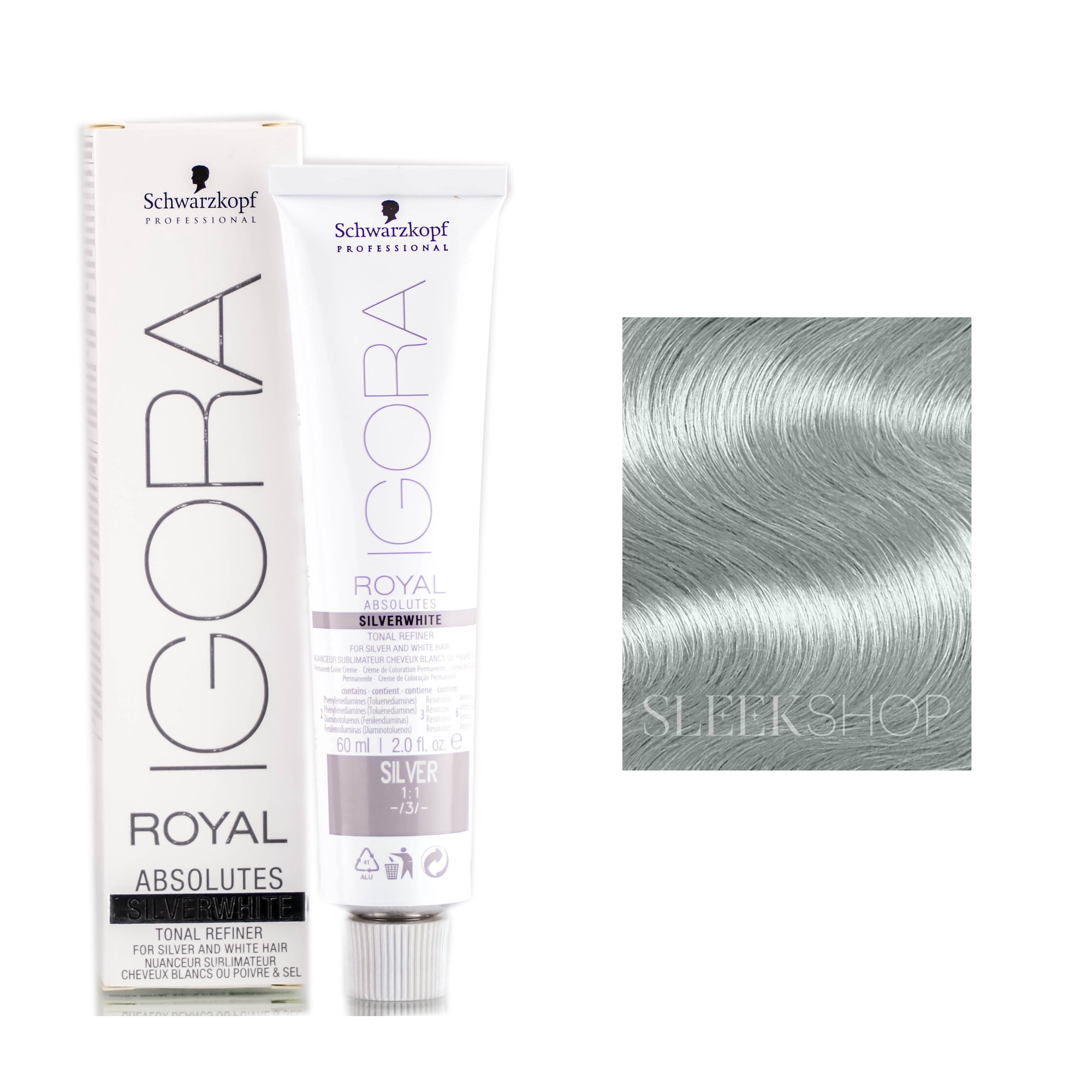 Tinte Para El Cabello Schwarzkopf Igora Royal Absolutes Silverwhite