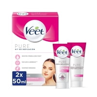 Veet - Kit Crema Depilatoria Facial + Hidratante