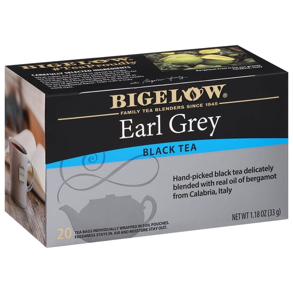 Tea Bigelow Earl Grey Black Tea con cafeína, 120 bolsitas