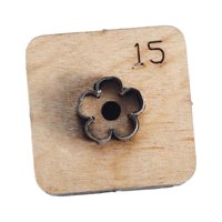 Bothyi - Troquel De Corte De Cuero De Flor, Artesanía Duradera Para Bolso De Artesanía De Cuero, Cuero Pu, 15Mm